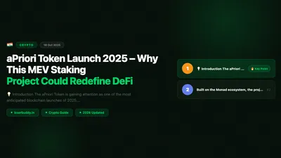 aPriori Token Launch 2025 – Why This MEV Staking Project Could Redefine DeFi