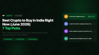 Best Crypto to Buy in India Right Now (June 2026): 7 Top Picks
