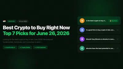 Best Crypto to Buy Right Now: Top 7 Picks for June 26, 2026