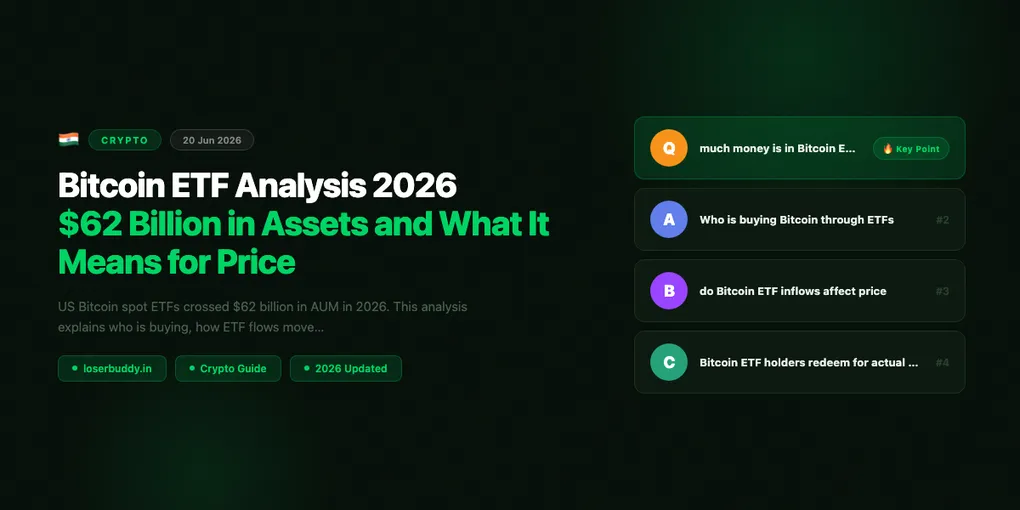 Bitcoin ETF Analysis 2026: $62 Billion in Assets and What It Means for Price