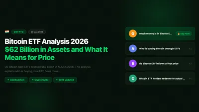 Bitcoin ETF Analysis 2026: $62 Billion in Assets and What It Means for Price
