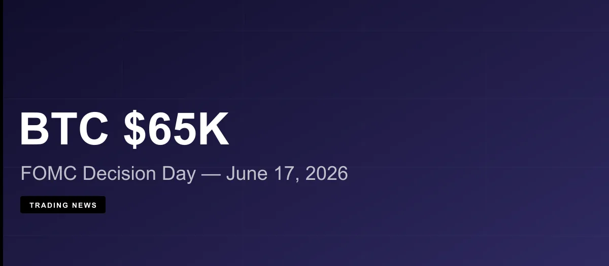 Bitcoin Price Today: BTC Holds $65,679 Ahead of FOMC Decision — What Traders Must Watch