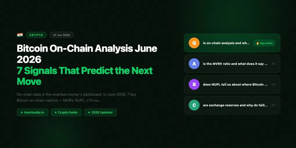 Bitcoin On-Chain Analysis June 2026: 7 Signals That Predict the Next Move