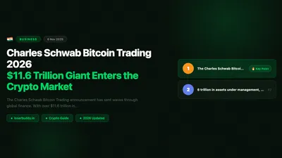 Charles Schwab Bitcoin Trading 2026: $11.6 Trillion Giant Enters the Crypto Market