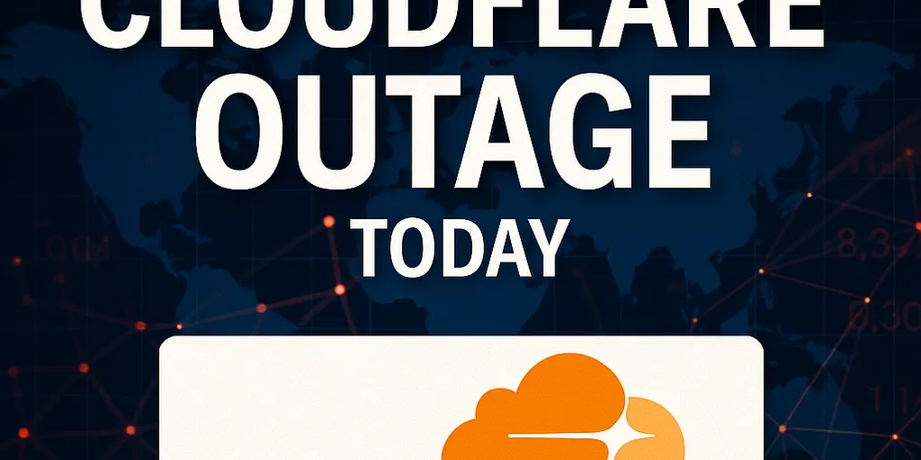 Cloudflare Outage Today: Major Internet Disruption & 7.3% Stock Drop Explained