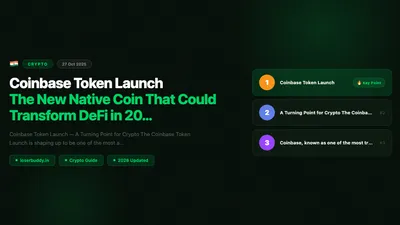 Coinbase Token Launch: The New Native Coin That Could Transform DeFi in 2025 🚀