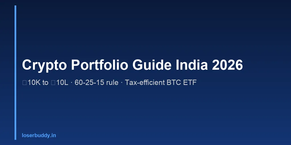 How to Build a Crypto Portfolio in India 2026: ₹10K to ₹10L Allocation Guide