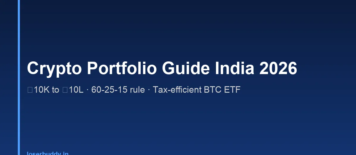 How to Build a Crypto Portfolio in India 2026: ₹10K to ₹10L Allocation Guide