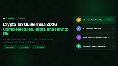 Crypto Tax Guide India 2026: Complete Rules, Rates, and How to File