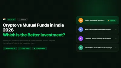 Crypto vs Mutual Funds in India 2026: Which is the Better Investment?