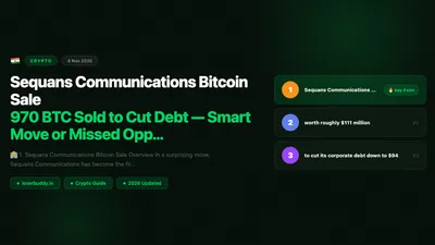 Sequans Communications Bitcoin Sale: 970 BTC Sold to Cut Debt — Smart Move or Missed Opportunity?