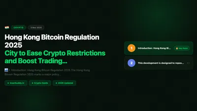 Hong Kong Bitcoin Regulation 2025: City to Ease Crypto Restrictions and Boost Trading Activity