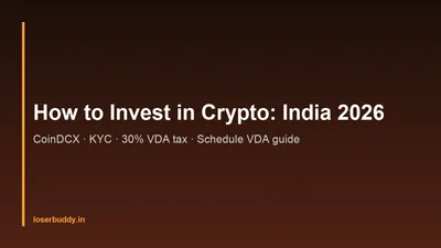 How to Start Investing in Crypto in India 2026: Complete Beginner's Guide