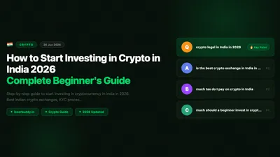 How to Start Investing in Crypto in India 2026: Complete Beginner's Guide