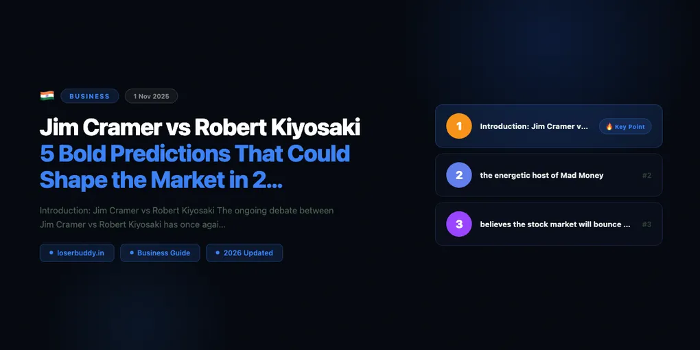 Jim Cramer vs Robert Kiyosaki: 5 Bold Predictions That Could Shape the Market in 2025