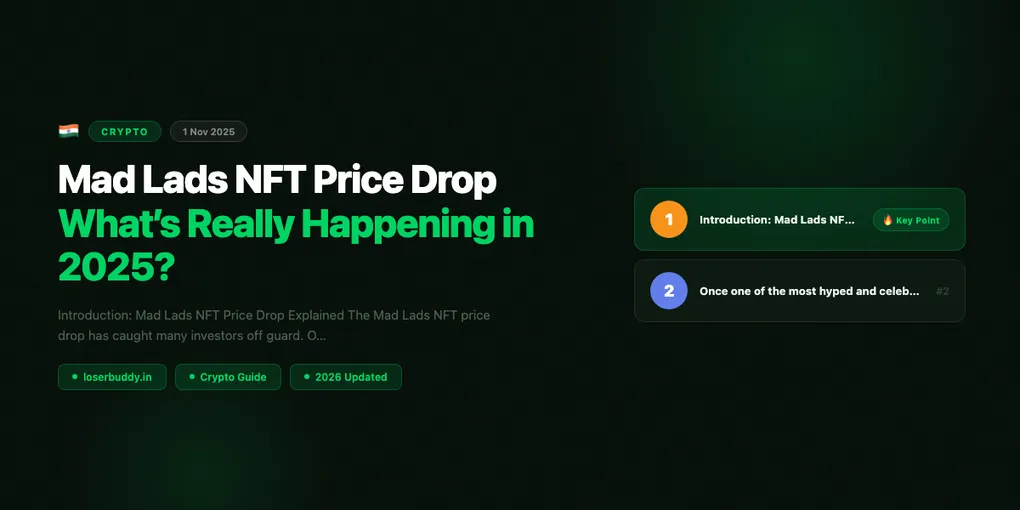 Mad Lads NFT Price Drop: What’s Really Happening in 2025?