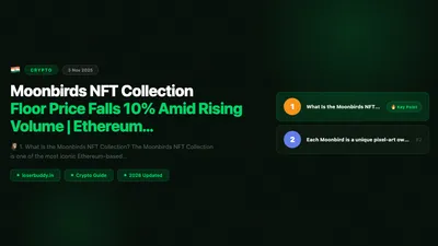Moonbirds NFT Collection: Floor Price Falls 10% Amid Rising Volume | Ethereum NFT Market Reacts