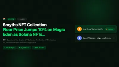 Smyths NFT Collection: Floor Price Jumps 10% on Magic Eden as Solana NFTs Rebound