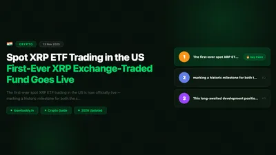 Spot XRP ETF Trading in the US: First-Ever XRP Exchange-Traded Fund Goes Live