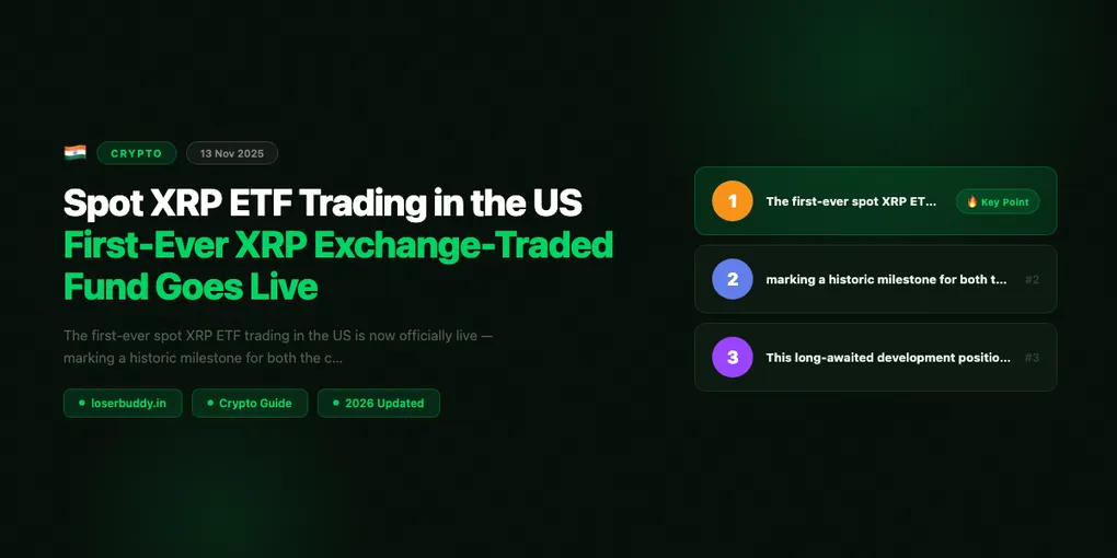 Spot XRP ETF Trading in the US: First-Ever XRP Exchange-Traded Fund Goes Live