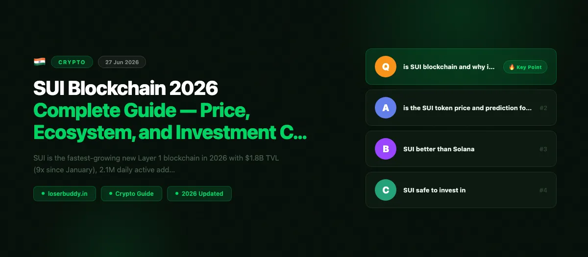 SUI Blockchain 2026: Complete Guide — Price, Ecosystem, and Investment Case