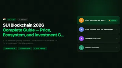 SUI Blockchain 2026: Complete Guide — Price, Ecosystem, and Investment Case