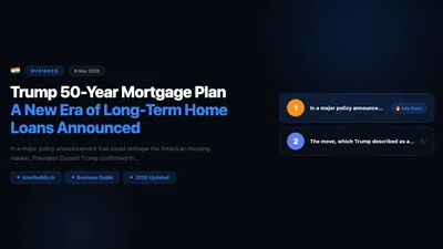 Trump 50-Year Mortgage Plan: A New Era of Long-Term Home Loans Announced