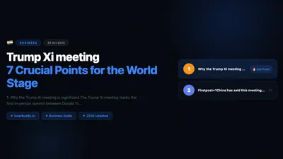 Trump Xi meeting: 7 Crucial Points for the World Stage
