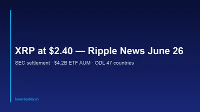XRP Price Today: Ripple News, SEC Update & Price Outlook — June 26, 2026