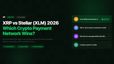 XRP vs Stellar (XLM) 2026: Which Crypto Payment Network Wins?
