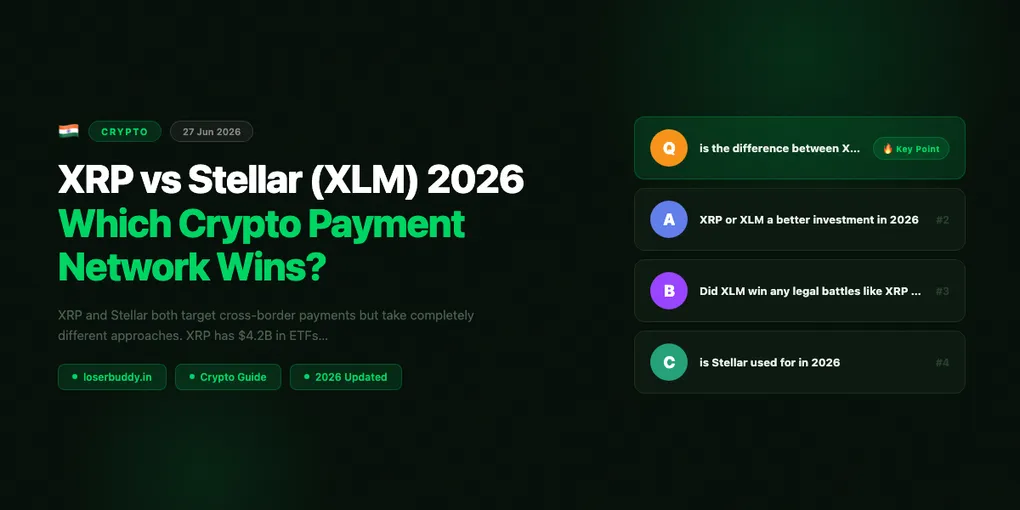 XRP vs Stellar (XLM) 2026: Which Crypto Payment Network Wins?