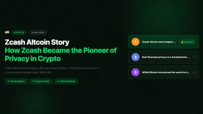 Zcash Altcoin Story: How Zcash Became the Pioneer of Privacy in Crypto