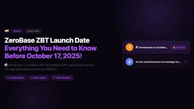 ZeroBase ZBT Launch Date: Everything You Need to Know Before October 17, 2025!