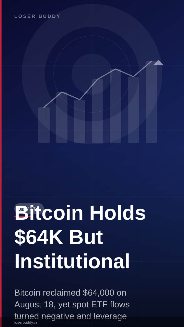 Bitcoin Holds $64K But Institutional Buying Signals Fade