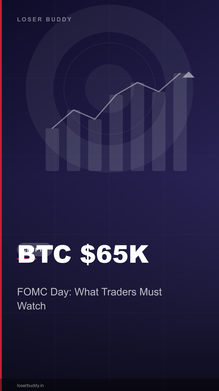 Bitcoin Holds $65K — FOMC Decision Day