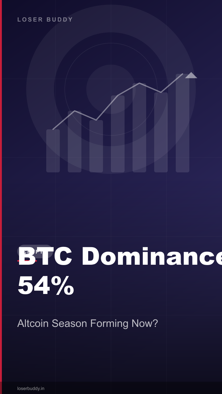 Bitcoin Dominance Falls to 54%: What Happens to Altcoins Next?