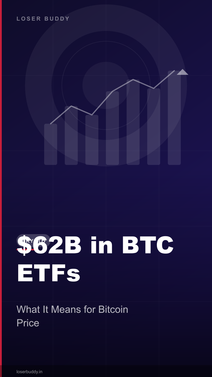 Bitcoin ETFs Hit $62 Billion: What It Means for BTC Price