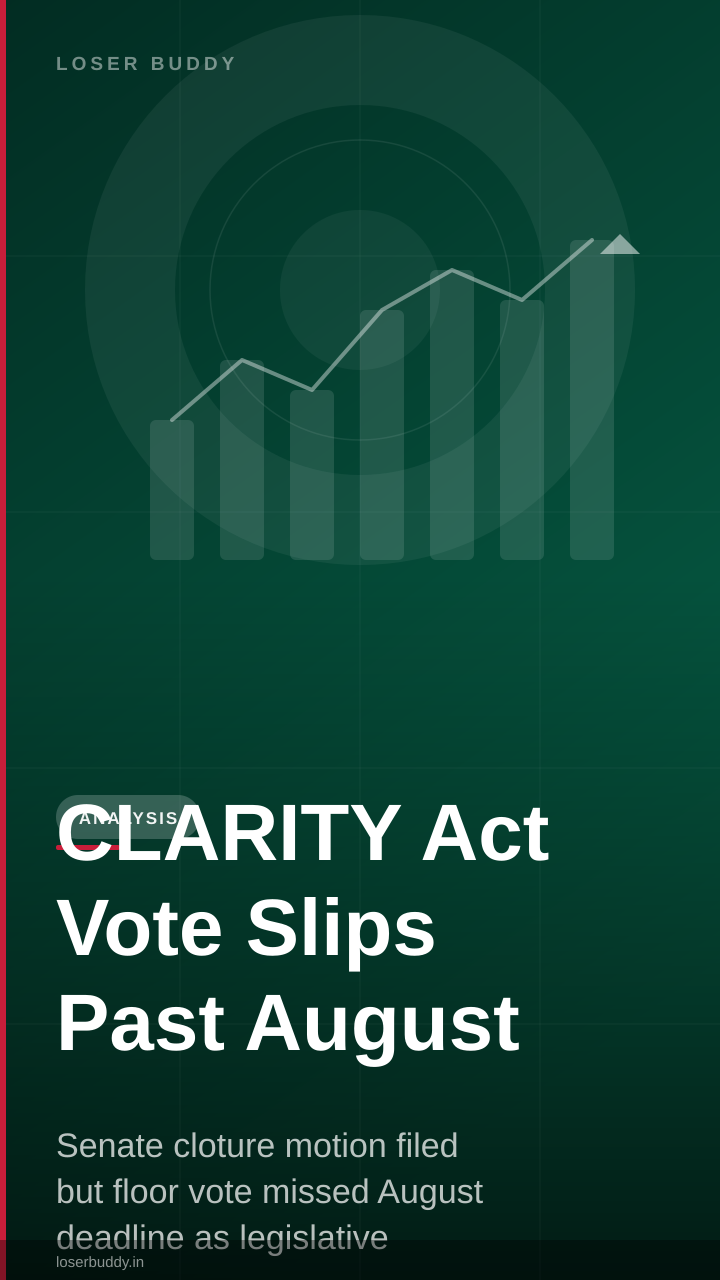 CLARITY Act Vote Slips Past August Window