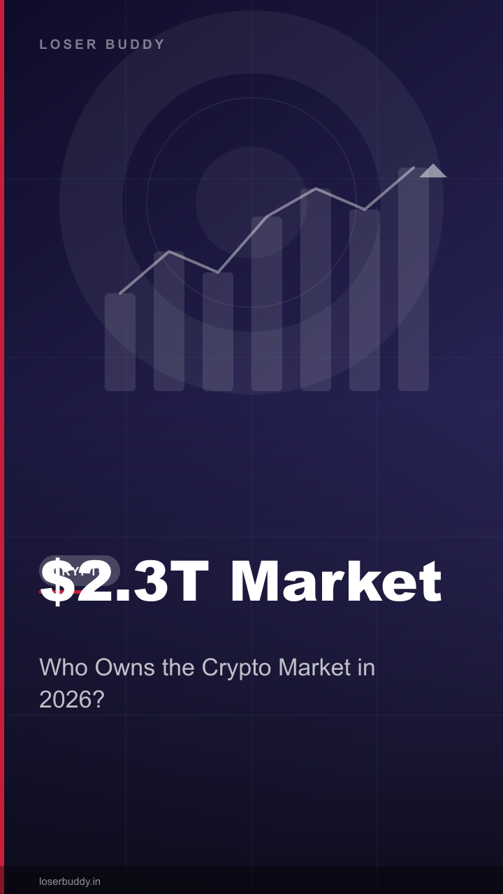 Crypto Market Cap 2026: Who Owns the $2.3 Trillion Market?