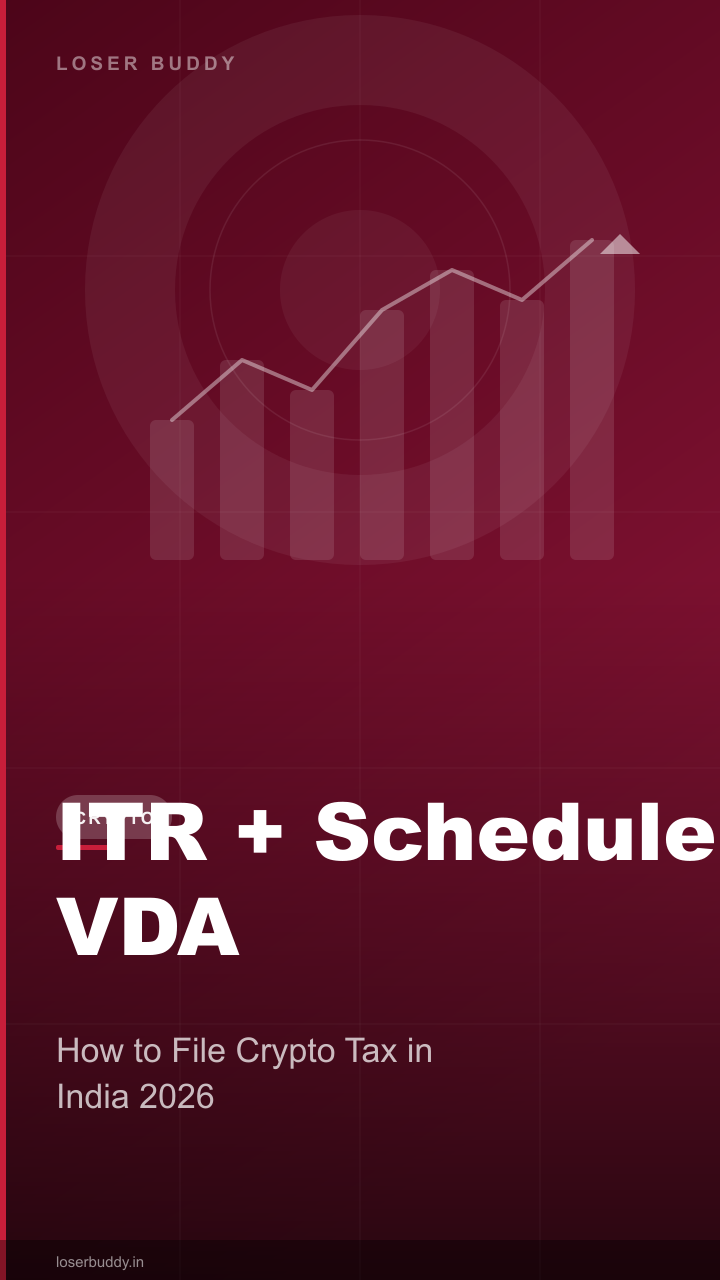 How to File Crypto Tax in India 2026: ITR + Schedule VDA