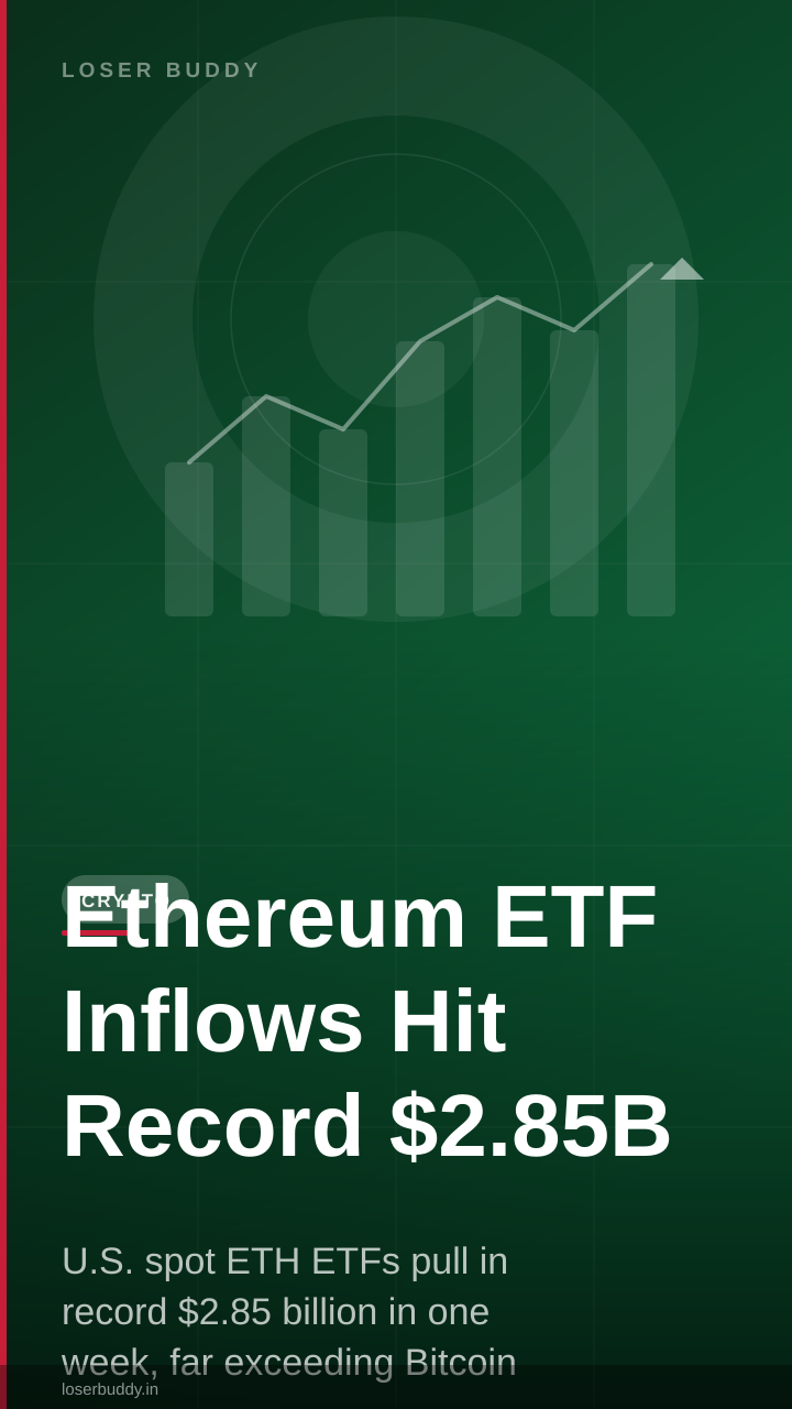Ethereum ETF Inflows Hit Record $2.85B—Institutions Rotate Ahead of Clarity