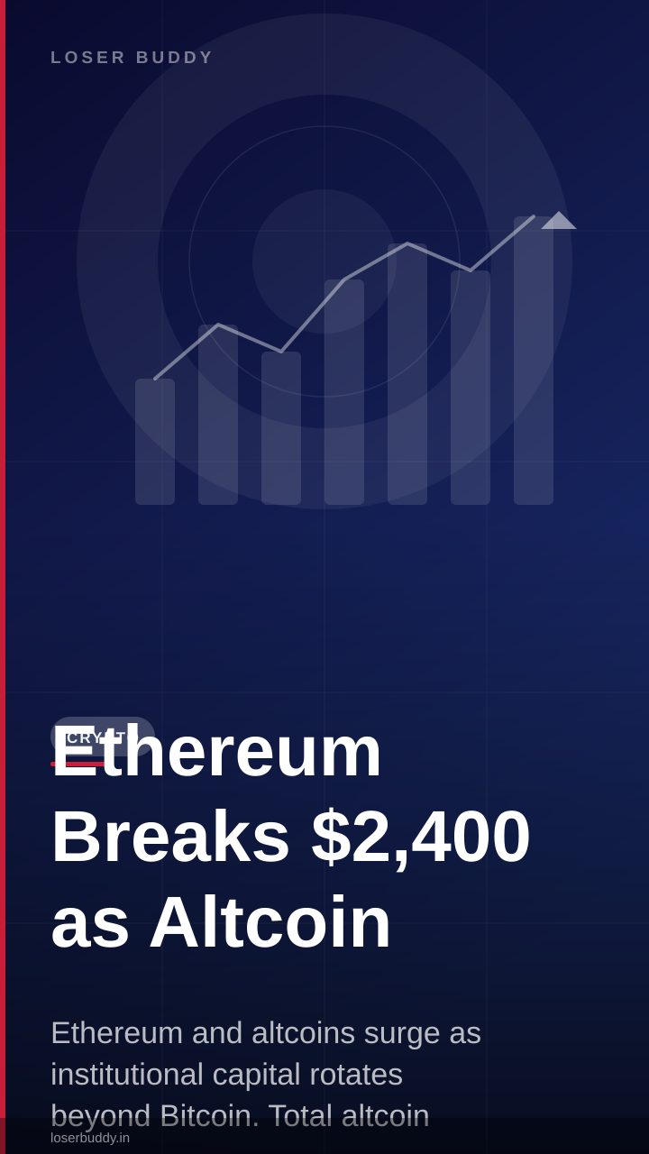 Ethereum Breaks $2,400 as Altcoin Market Cap Hits $1 Trillion
