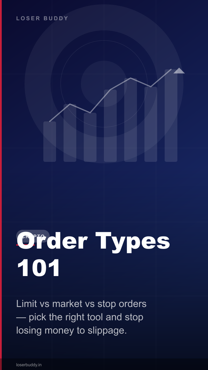 Limit vs Market vs Stop Orders: Pick the Right Tool