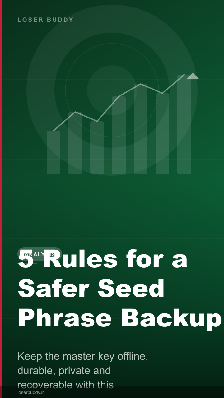 5 Rules for a Safer Seed Phrase Backup