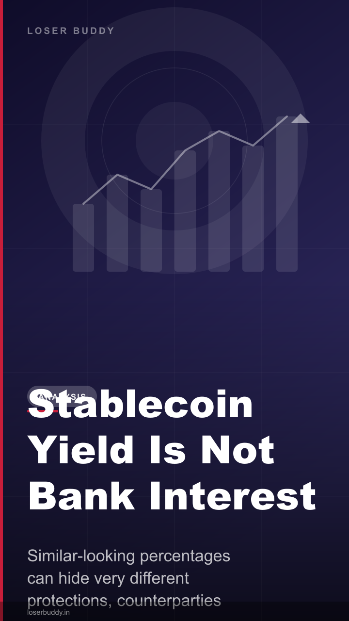 Stablecoin Yield Is Not Bank Interest