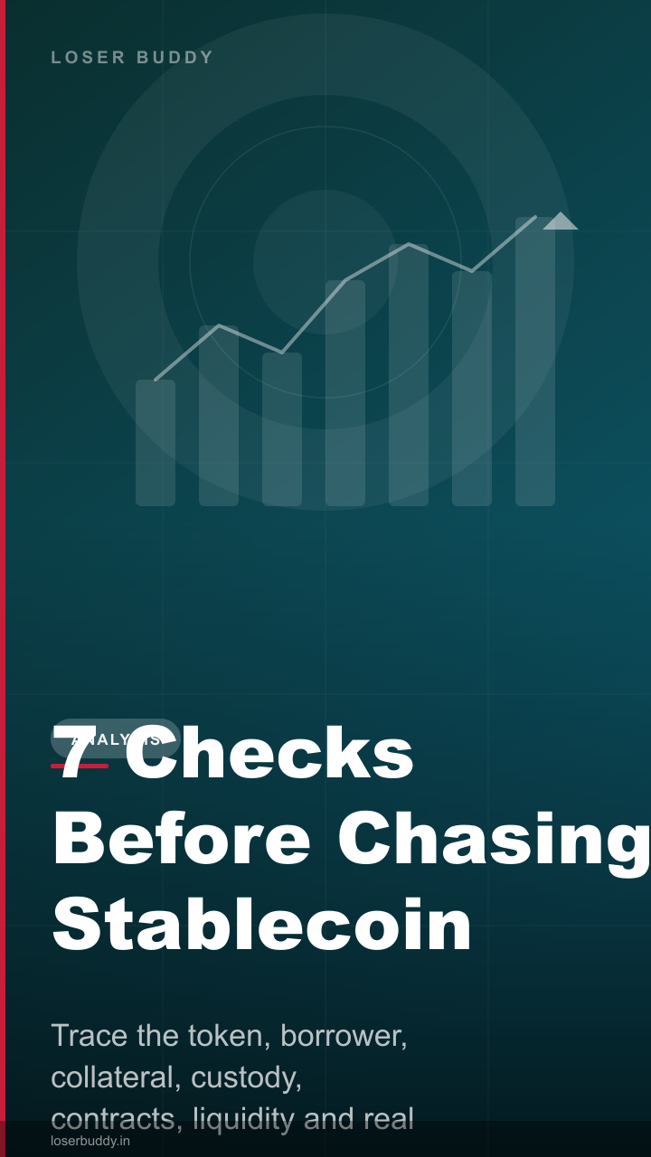 7 Checks Before Chasing Stablecoin Yield