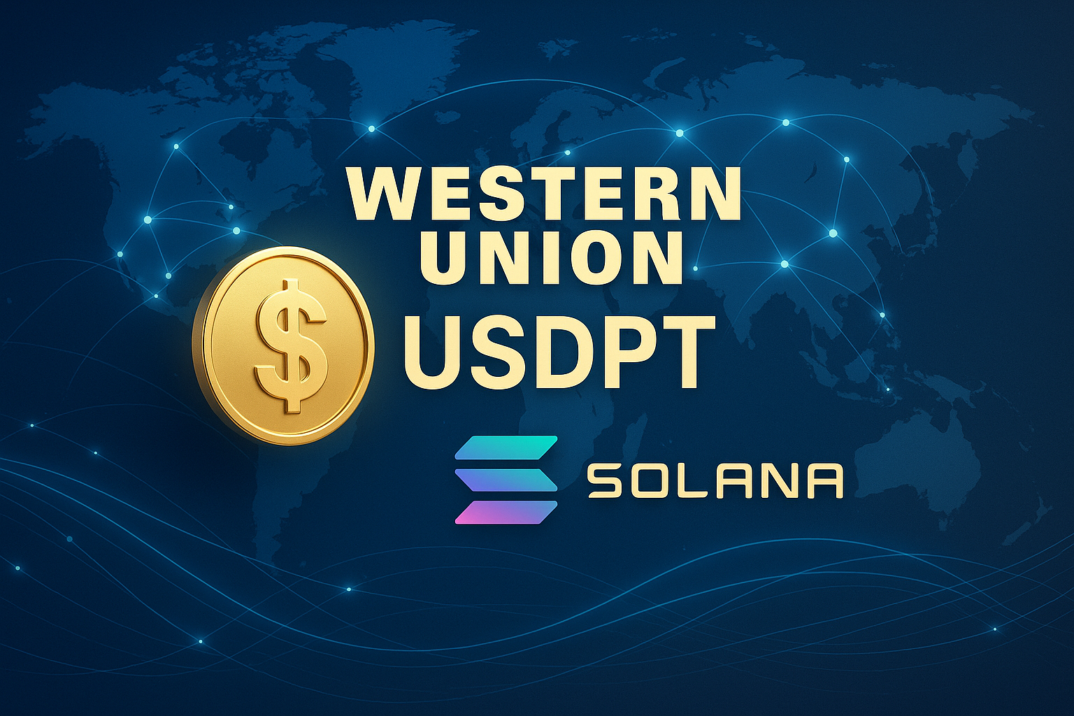 Western Union USDPT Solana stablecoin launch concept — alt: Western Union USDPT Solana Stablecoin