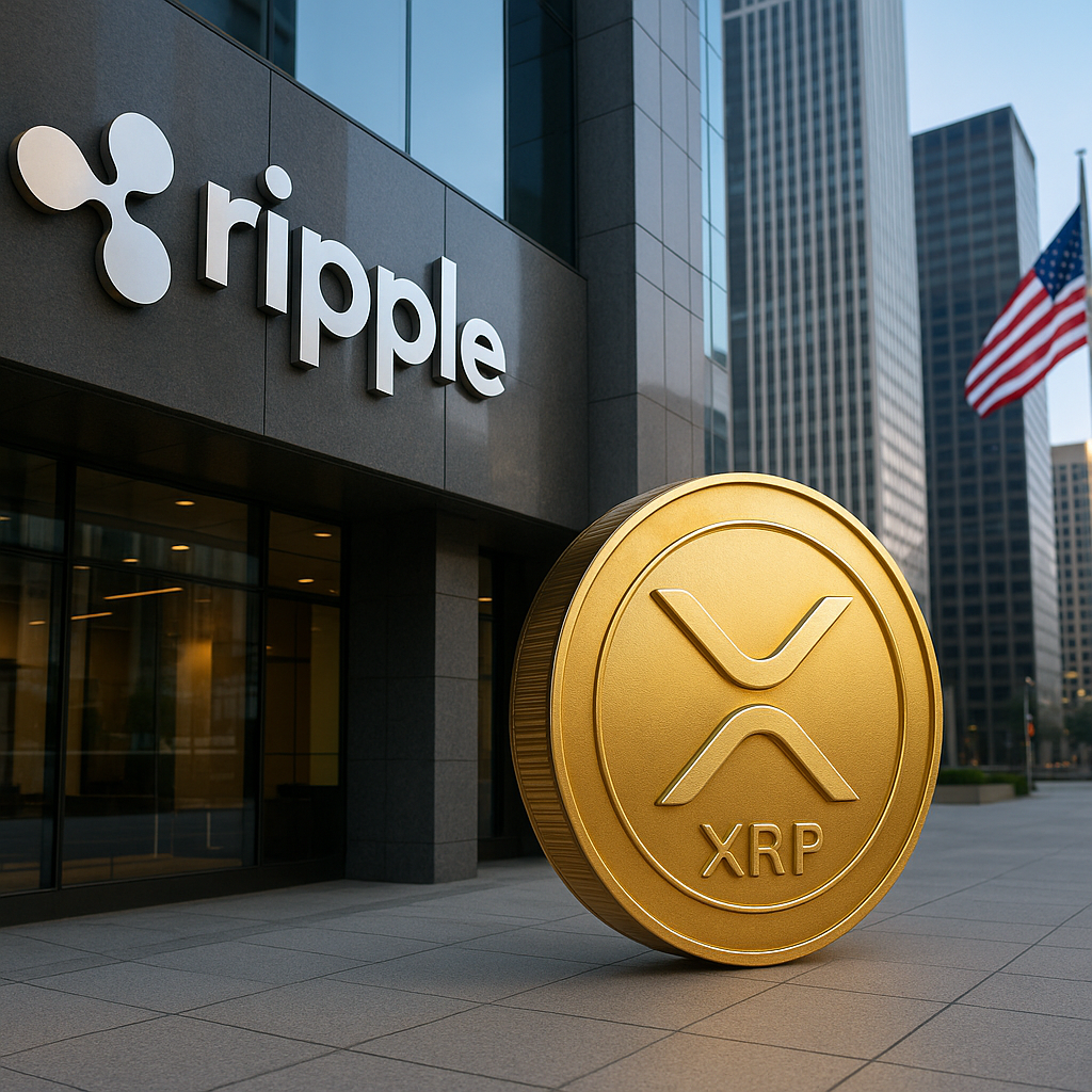 Ripple Digital Asset Brokerage platform launch in the U.S., showing institutional finance and cryptocurrency integration.