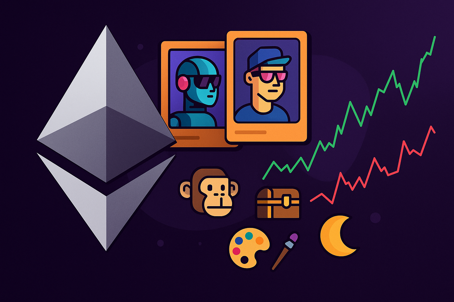 Ethereum NFT market update showing floor price chart trends.