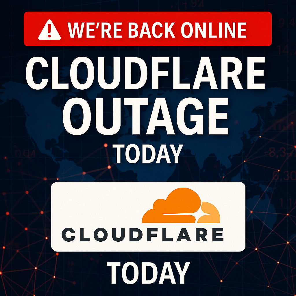 Cloudflare Outage Today: Major Internet Disruption & 7.3% Stock Drop Explained